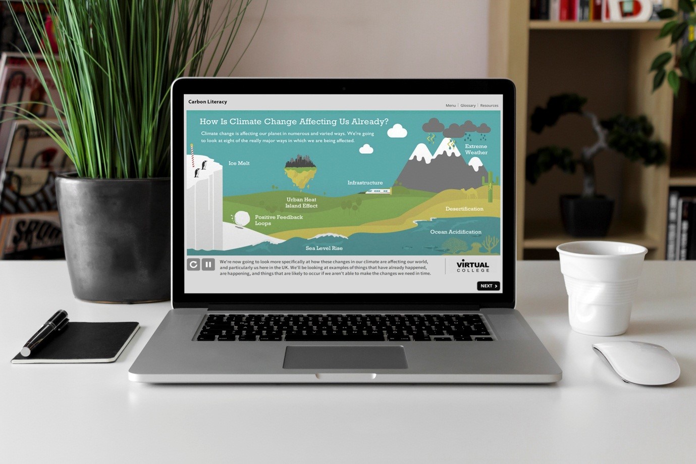 An example of Virtual College’s bespoke online learning